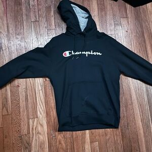 Champion Men's navy Hoodie